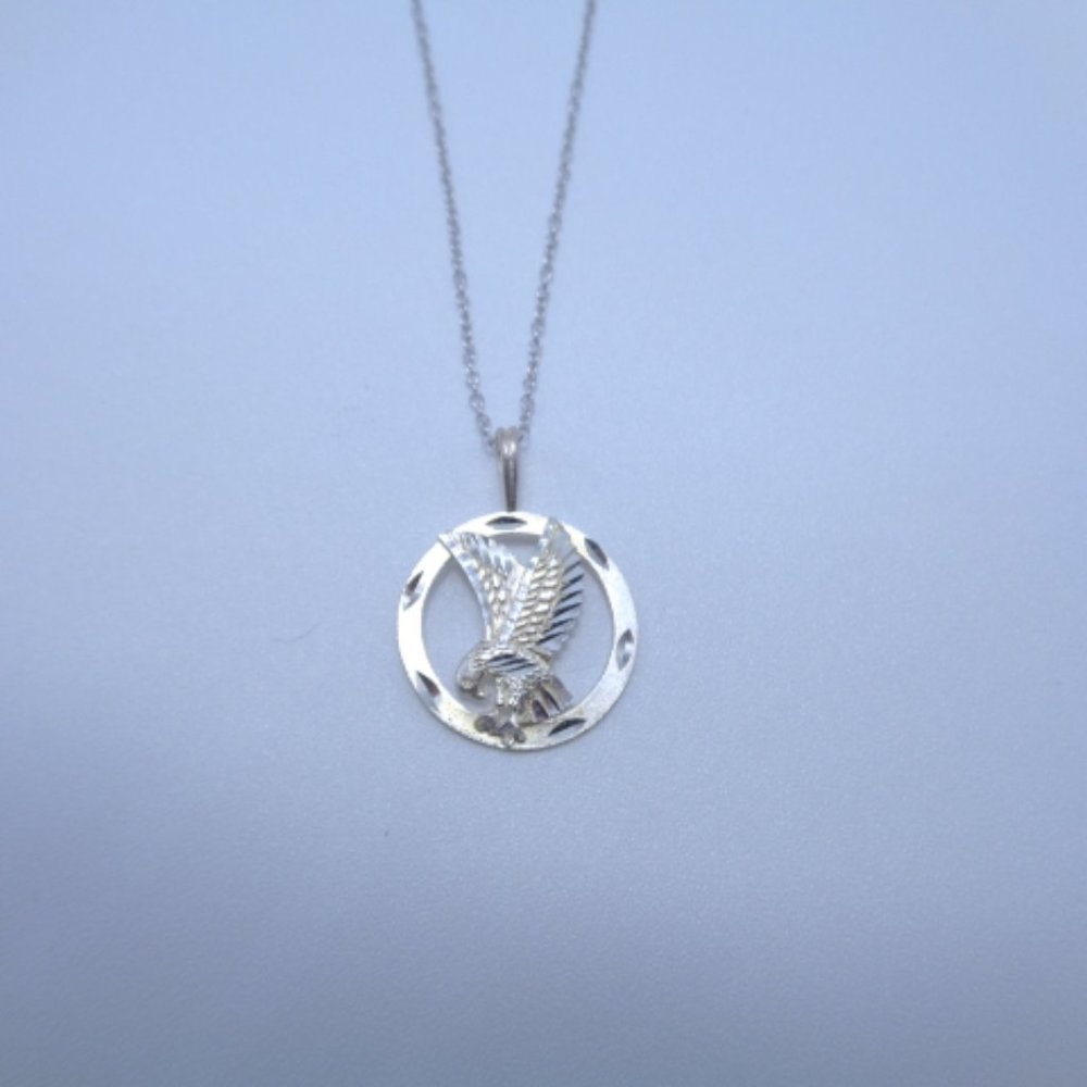 Silver 925 ,18in necklace with silver pedant